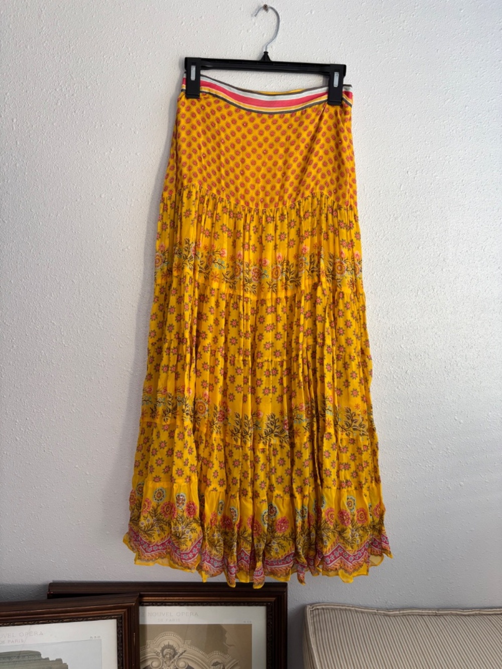 Anthropologie Tanvi & Kedia Calinda Beaded Maxi Skirt Size 2 - Picture 6 of 9